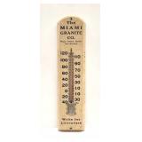 Miami Granite Co. Advertising Thermometer
