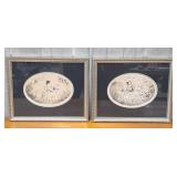 Pair of Ertï¿½ Prints in Silver Gilt Frames