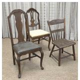 Early Chairs Including Plank Bottom