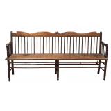 Benchmade Solid Walnut Windsor Bench
