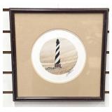 Litho of Cape Hatteras Lighthouse by Buckley Moss