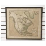 New Map of North American by John Cary