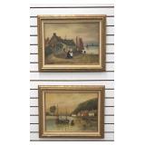 Framed OOCs of Maritime Scene Paintings