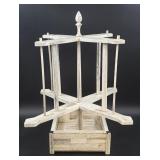 All Original Bone Yarn Winder w/ Finial Top