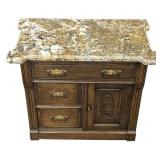 Marble Top Chestnut Wash Stand - Wilmington, NC