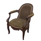 Circa 1840 Mahogany Transitional Gents Armchair