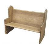Oak Church Pew