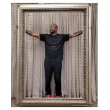 Extremely Large Life-Size Silver Leaf Frame