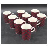 Collection of Sasaki Tartan Plaid Red Mugs