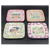 Four Michal Sparks "Estate of Mind" Plates