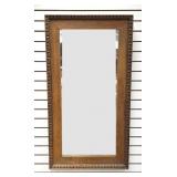 Oak Beveled Mirror w/ Egg and Dart Border