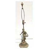 Victorian Figural Table Lamp w/ Female Fig. Sewing