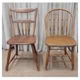 Mahogany Windsor and Side Chairs