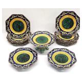 1865 Wedgwood Tremblay Majolica Dessert Set
