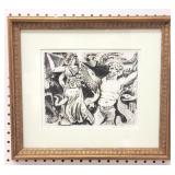 Aquatint Photo Etching "Homage to Pergamon"