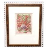 "Zinnia" Two-Plate Photo Etching - Marilyn Gordley