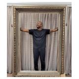 Extremely Large Life-Size Silver Leaf Frame