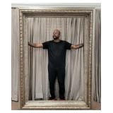 Extremely Large Life-Size Silver Leaf Frame