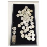 Kennedy Half Dollars 40% Silver Totaling $34.50
