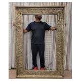 Large Life-Size Gilt Frame w/ Ornate Floral Motif