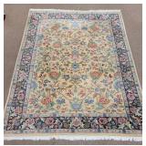 Antique Style Floral Pattern Oriental Rug