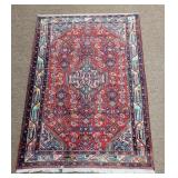 Persian Heriz Rug with Central Medallion