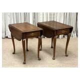 Pair of Statton Queen Anne Pembroke Tables