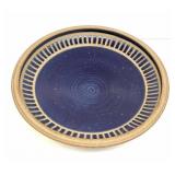 Stoneware Bowl with Cobalt Blue Glaze