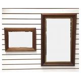 Walnut and Mahogany Mirrors