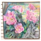 Acrylic "Rose Dance" by Marilyn Gordley