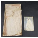 Vintage Christening Gown with Photograph