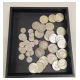 Twenty-Eight Assorted Silver Half Dollars
