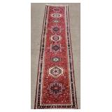 Heriz Pattern Oriental Runner Rug