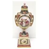 Royal Vienna Austria Beehive Lidded Porcelain Urn