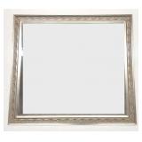Large Silver Leaf Frame w/ Beveled Mirror