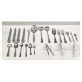 Silver Plate Flatware and Serving Utensils
