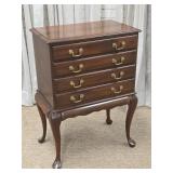 Mahogany Craftique Silver Chest on Stand