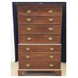 Period Mahogany Chippendale Chest on Chest