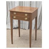 Period Mahogany Hepplewhite Two Drawer Stand