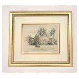 Signed Etching of "Homewood, Carroll Mansion"
