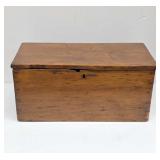 Period Pine Dovetailed Valuables Box
