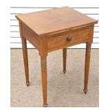 Period Sheraton Cherry One Drawer Work Table
