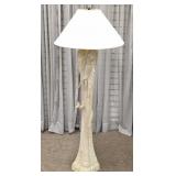 Figural 60" Cast Elephant Floor Lamp with Shade