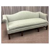 Mahogany 81" Chippendale Down Cushion Sofa
