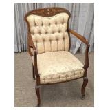Marquetry Inlaid Italian Armchair