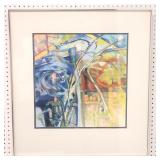 Pastel "Backyard View #2" by Tran Gordley