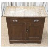 Marble Top Two Door Wash Stand