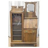 Tiger Oak Secretary Bookcase