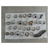Costume Jewelry Rings, Approx. 28