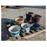 Assorted Ceramic Flower Pots